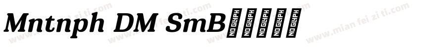 Montnapha DEMO SemiB字体转换